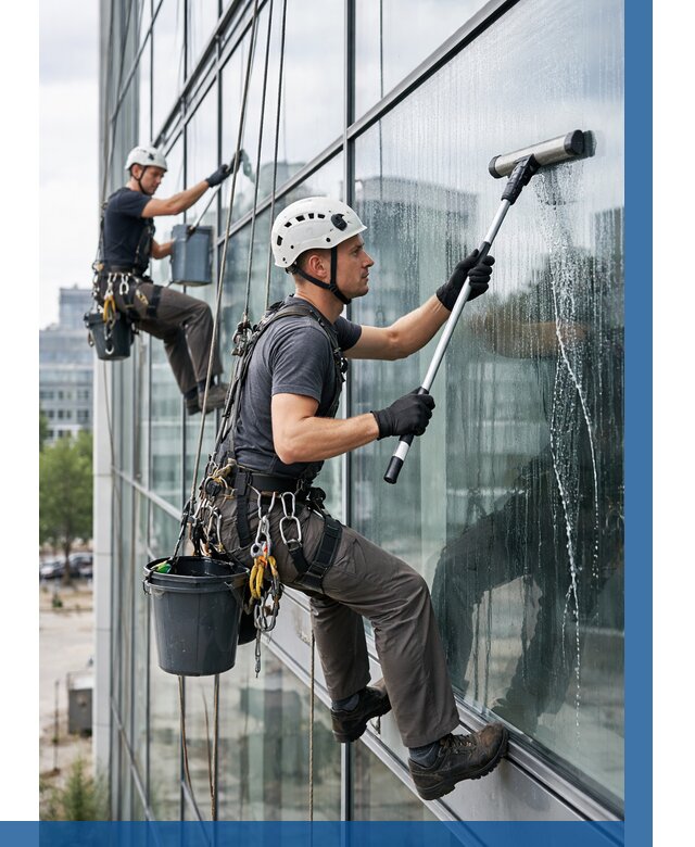 Мойка витражей альпинистами в Ачинске от 709 р. под ключ|ВЫСОТНИК-Чнс