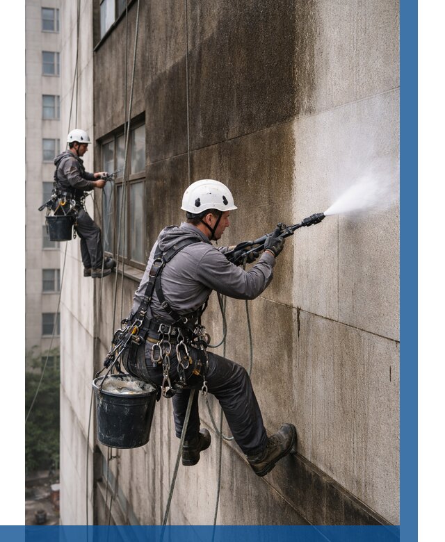 Очистка фасада от копоти в Ачинске от 253 р. | ВЫСОТНИК-Чнс