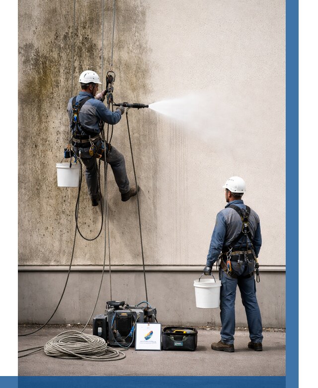 Очистка фасада от плесени в Ачинске от 304 р. | ВЫСОТНИК-Чнс