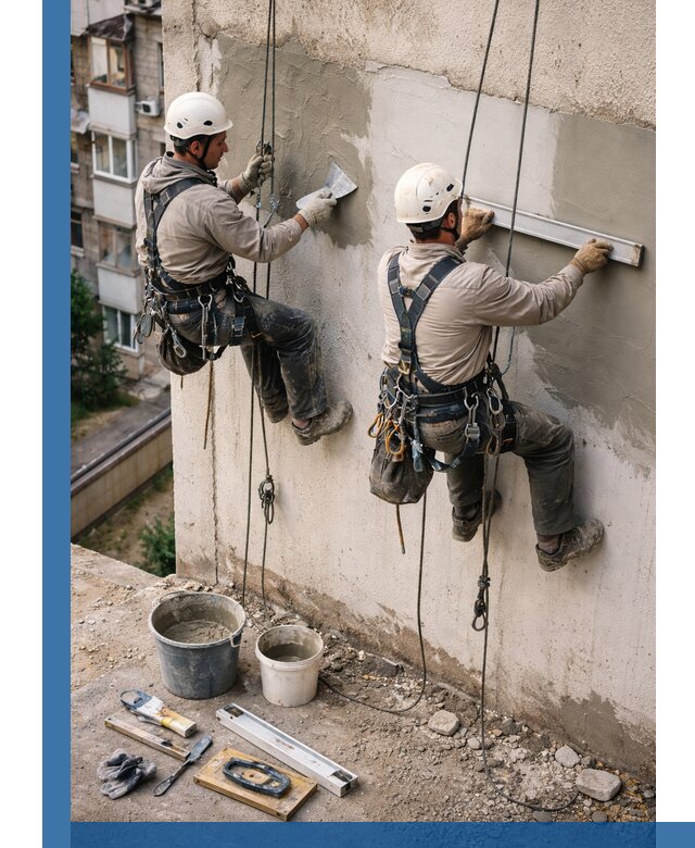 Комплексный ремонт штукатурного фасада с гарантией в Ачинске