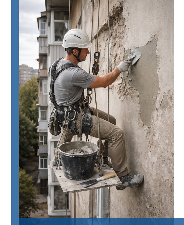Восстановление фасадной штукатурки в Ачинске с гарантией качества
