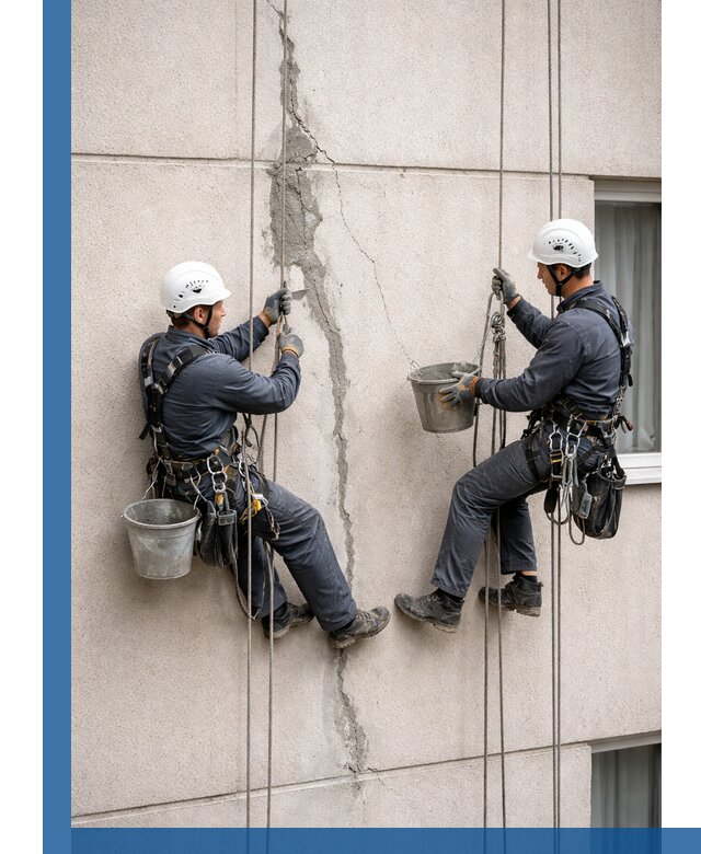 Заделка трещин на фасаде в Ачинске с гарантийным ремонтом