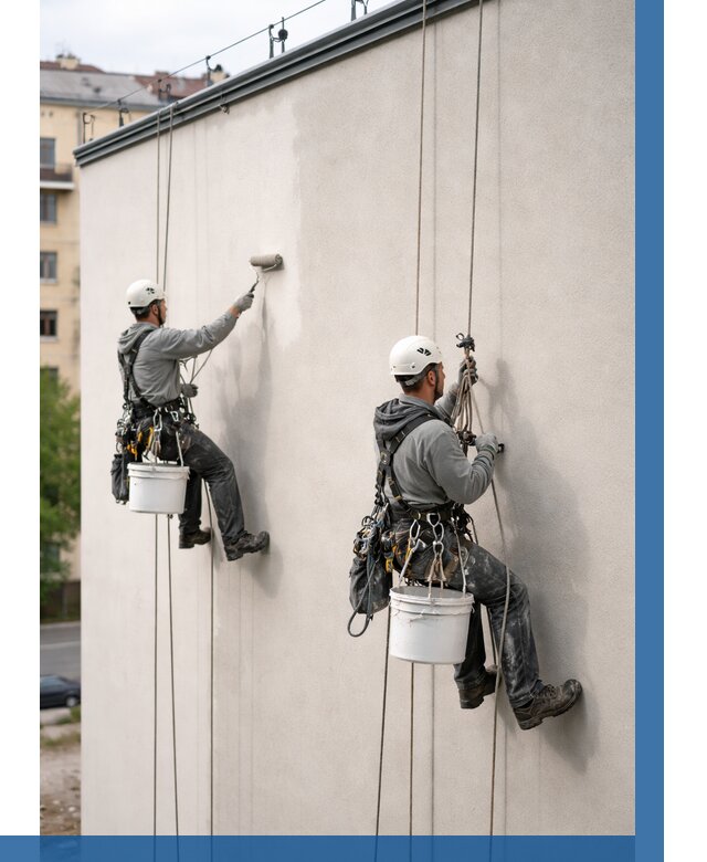 Покраска оштукатуренного фасада в Ачинске от 324 р. | ВЫСОТНИК-Чнс