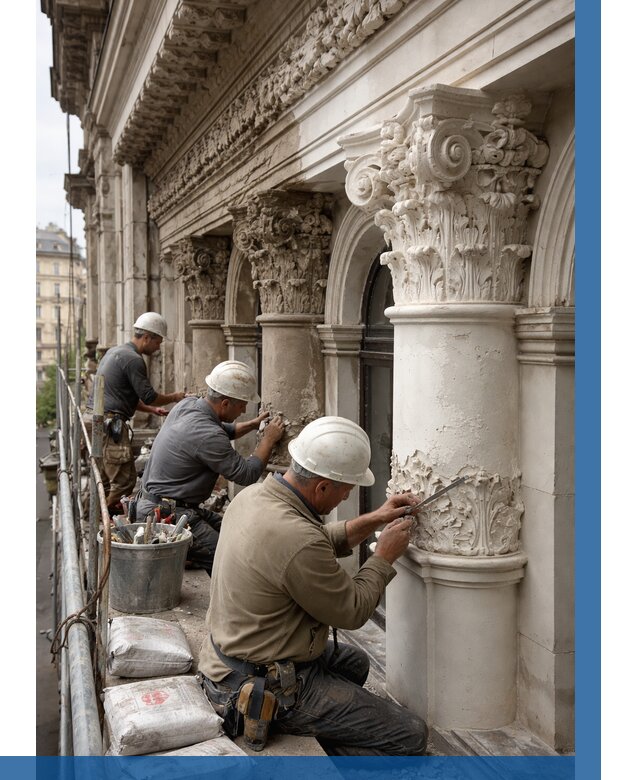 Реставрация фасадной лепнины в Ачинске от 2533 р. | ВЫСОТНИК-Чнс