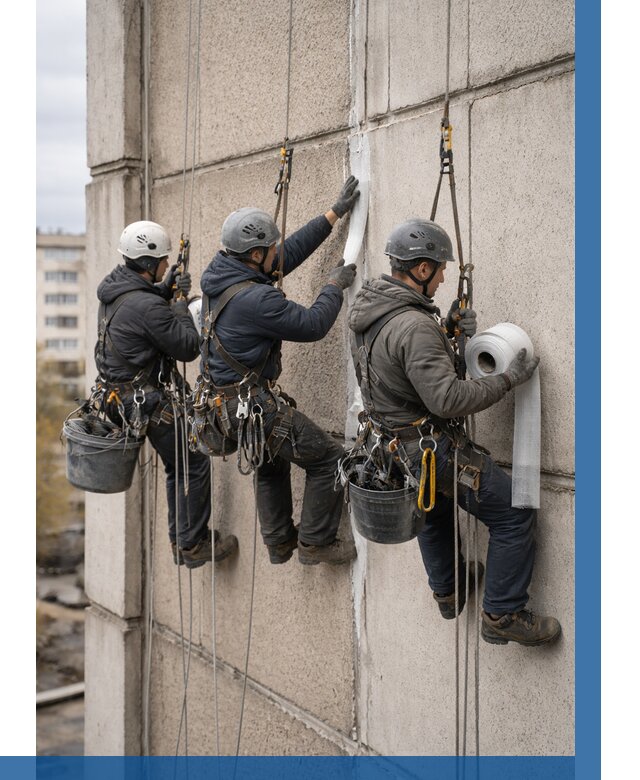 Ремонт межпанельных швов в Ачинске от 760 р. | ВЫСОТНИК-Чнс