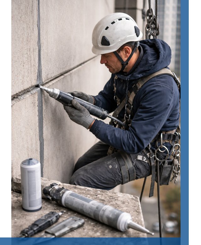 Вторичная герметизация швов в Ачинске от 456 р. | ВЫСОТНИК-Чнс