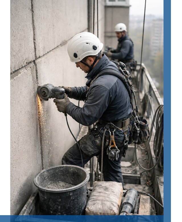 Штробление межпанельных швов в Ачинске от 1216 р. | ВЫСОТНИК-Чнс