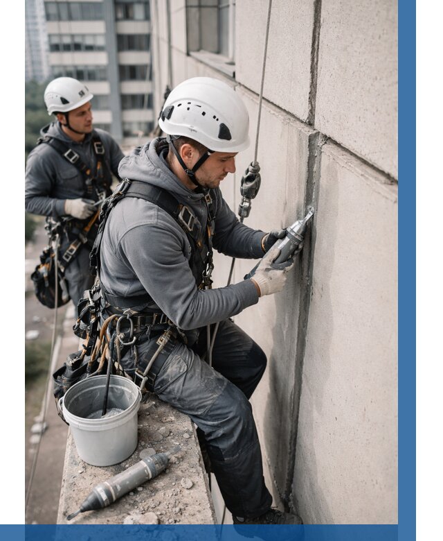 Ремонт деформационных швов здания в Ачинске от 1013 р. | ВЫСОТНИК-Чнс