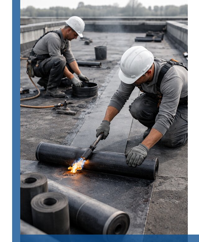 Ремонт рулонной кровли в Ачинске герметизация и восстановление