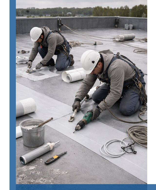 Ремонт мембранной кровли в Ачинске качественно и с гарантией