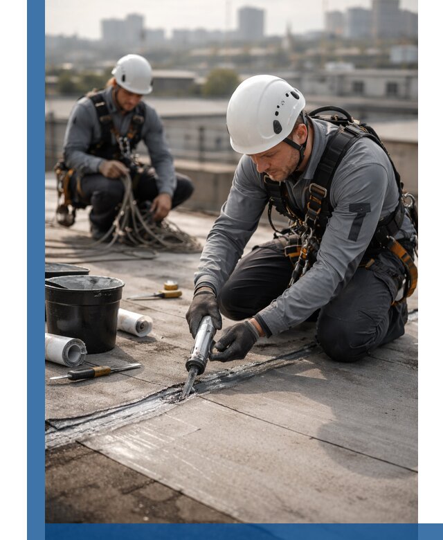 Аварийное и капитальное устранение протечек кровли в Ачинске