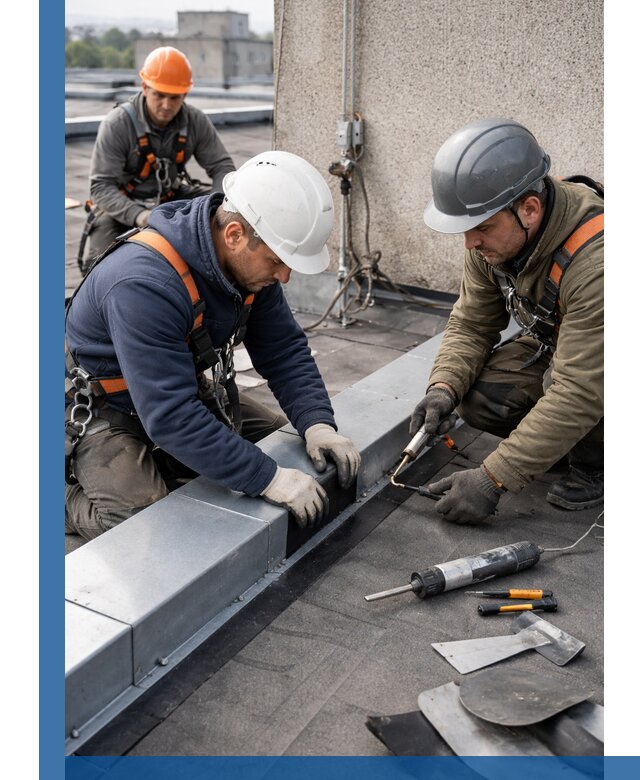 Ремонт кровельных примыканий в Ачинске профессионально