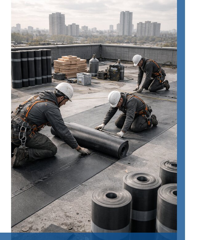 Монтаж мягкой кровли под ключ в Ачинске от 456 р. | ВЫСОТНИК-Чнс