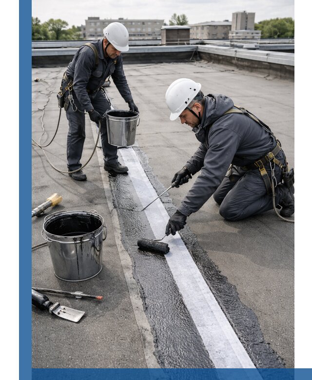 Гидроизоляция кровли мастикой в Ачинске надежная защита