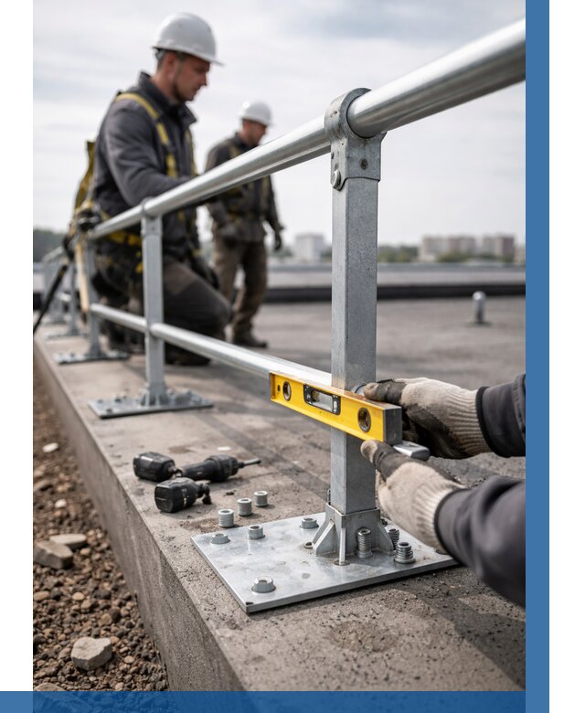 Монтаж кровельного ограждения в Ачинске от 1216 р. | ВЫСОТНИК-Чнс