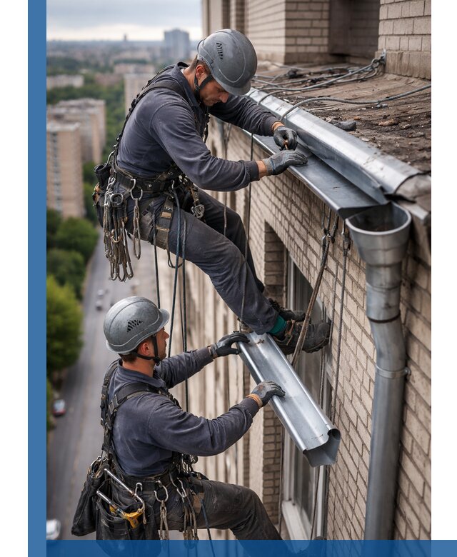 Ремонт водосточных желобов в Ачинске, быстро и качественно