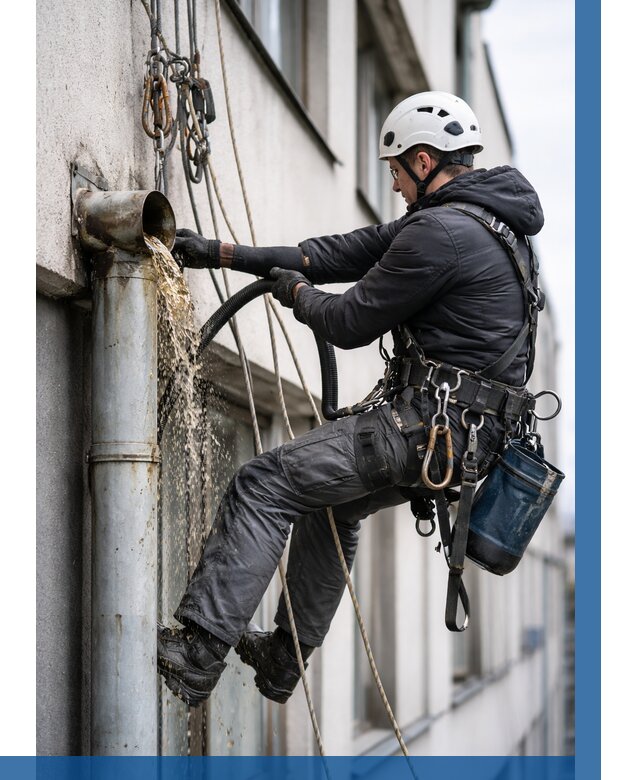 Прочистка водосточных труб в Ачинске от 3546 р. | ВЫСОТНИК-Чнс