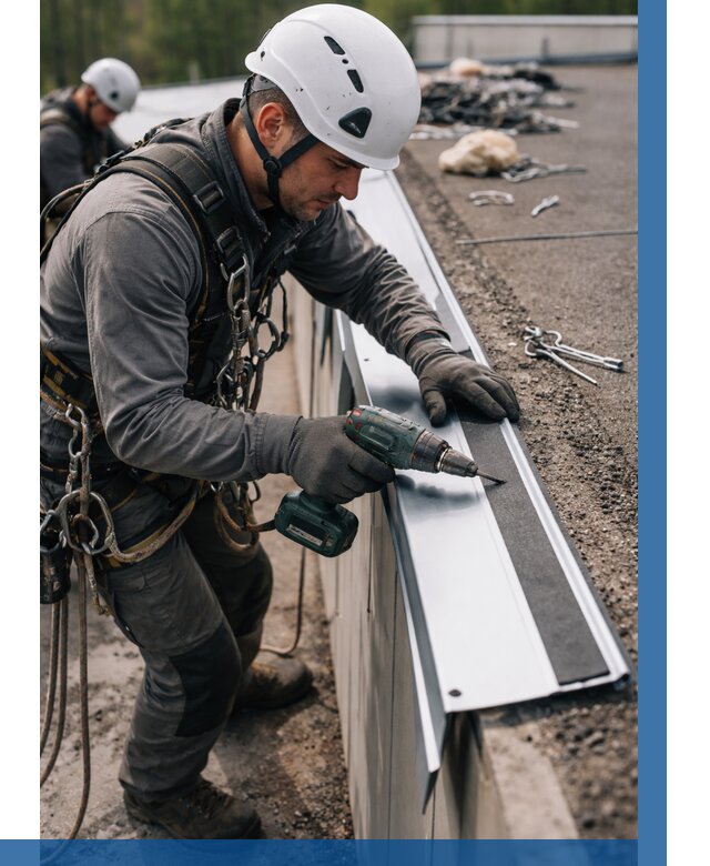 Монтаж капельника на кровле в Ачинске от 304 р. | ВЫСОТНИК-Чнс