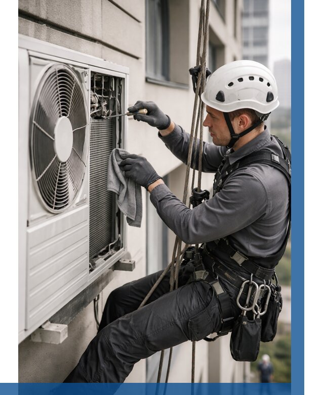 Обслуживание внешнего блока кондиционера в Ачинске от 2735 р.ВЫСОТНИК-Чнс