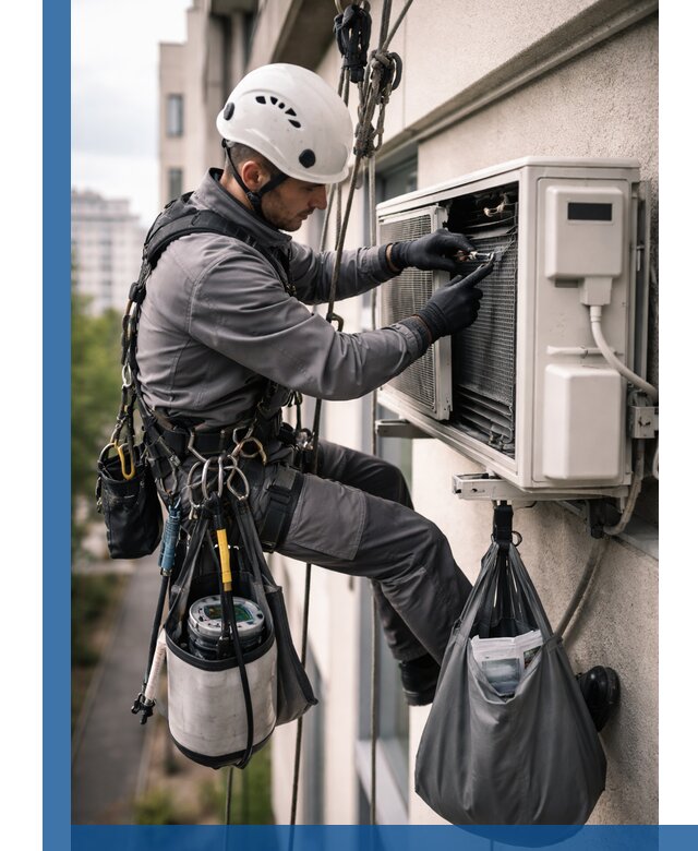 Обслуживание внешнего блока кондиционера в Ачинске профессионально