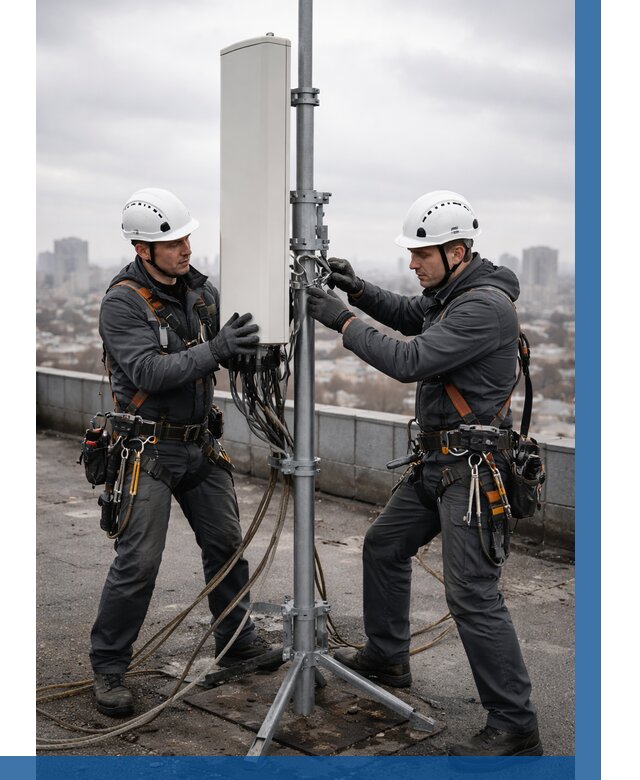 Монтаж антенн связи на крыше в Ачинске от 8611 р. | ВЫСОТНИК-Чнс