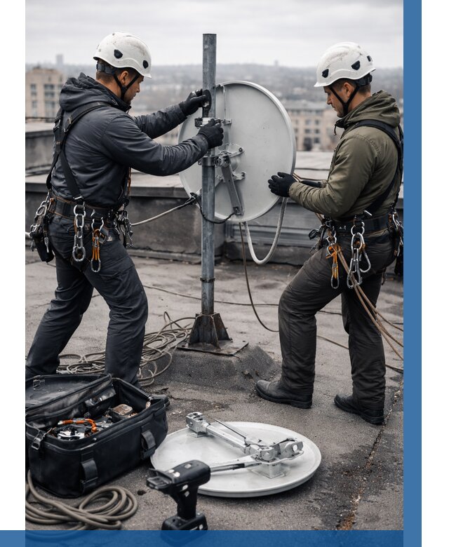 Демонтаж антенн на крыше в Ачинске от 4559 р. | ВЫСОТНИК-Чнс