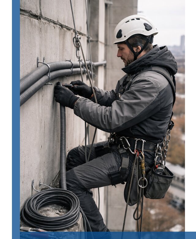 Профессиональный монтаж гофры для кабеля в Ачинске с гарантией