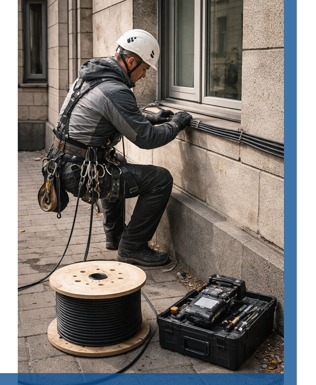 Прокладка оптоволоконного кабеля в Ачинске от 810 р. | ВЫСОТНИК-Чнс