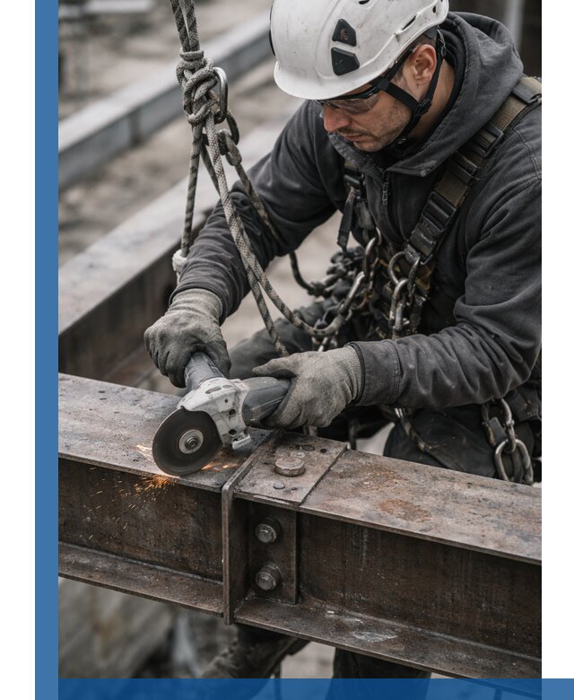 Резка металла на высоте в Ачинске для зданий и конструкций