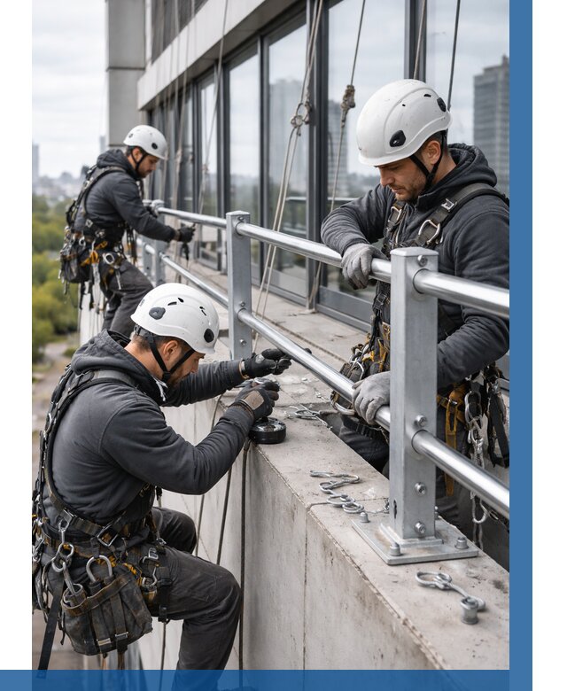 Монтаж ограждений на высоте в Ачинске, от 1216 р. | ВЫСОТНИК-Чнс