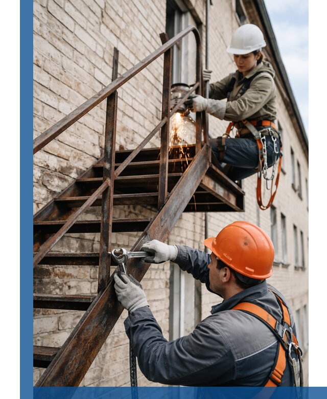 Ремонт и восстановление пожарных лестниц с выездом в Ачинске