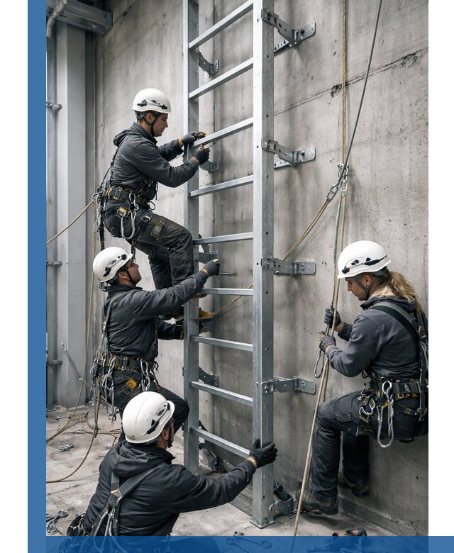 Монтаж металлических лестниц в Ачинске под ключ со гарантией