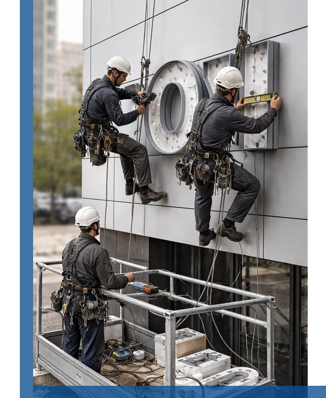Профессиональный монтаж световых букв в Ачинске под ключ