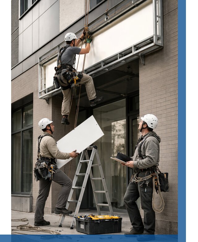 Монтаж светового короба в Ачинске от 6585 р. | ВЫСОТНИК-Чнс