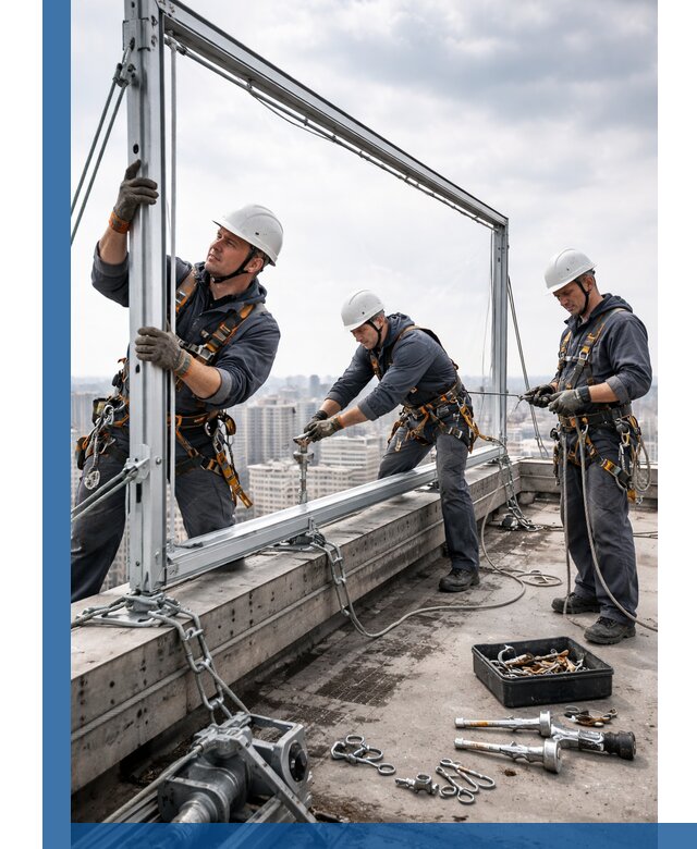 Монтаж крышных рекламных конструкций под ключ в Ачинске