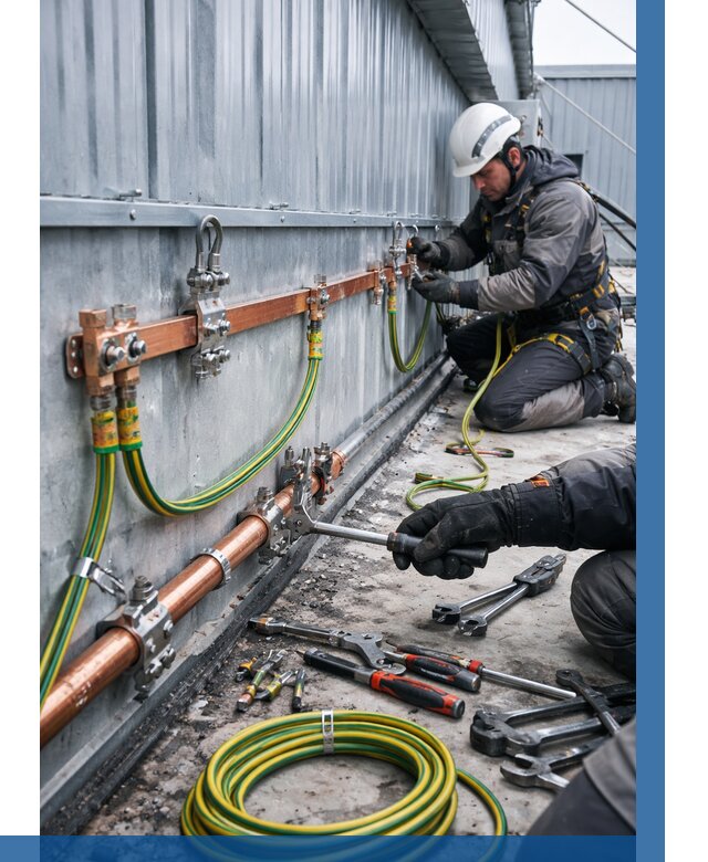 Монтаж заземления здания в Ачинске от 25325 р. | ВЫСОТНИК-Чнс