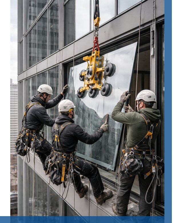 Фасадное остекление зданий под ключ в Ачинске от 10130 р. | ВЫСОТНИК-Чнс