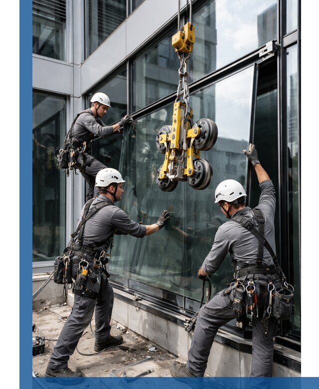 Структурное остекление фасадов в Ачинске монтаж и обслуживание