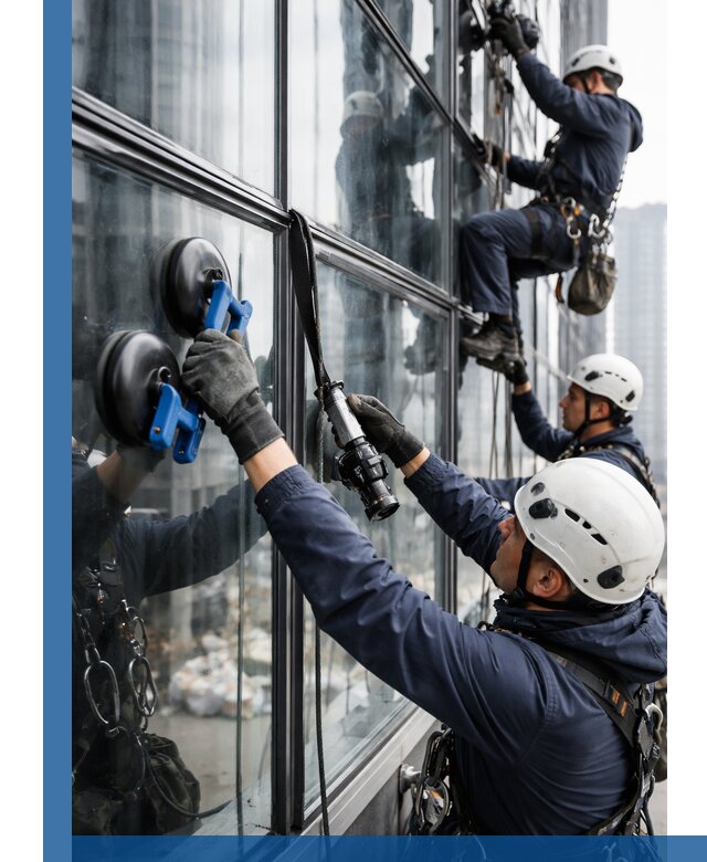 Радиусное остекление фасадов под ключ в Ачинске с гарантиями