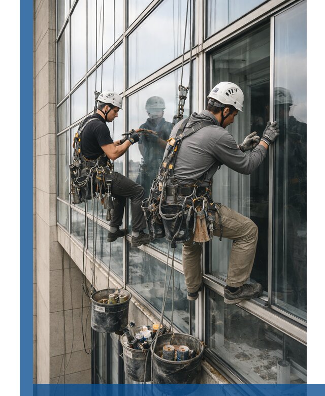 Ремонт витражных конструкций и фасадного остекления в Ачинске