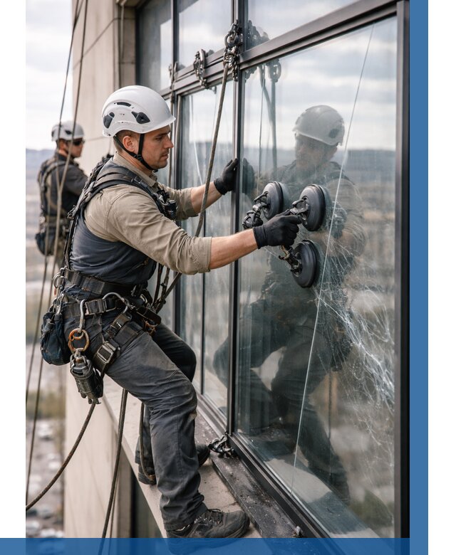 Замена стекла в витраже в Ачинске под ключ от 8611 р. | ВЫСОТНИК-Чнс