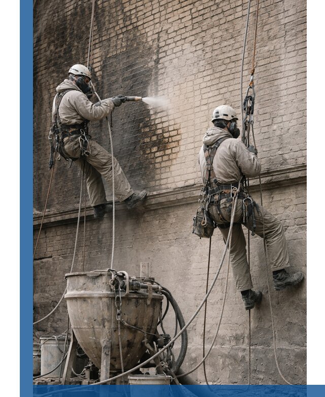 Пескоструйная очистка фасадов в Ачинске профессионально