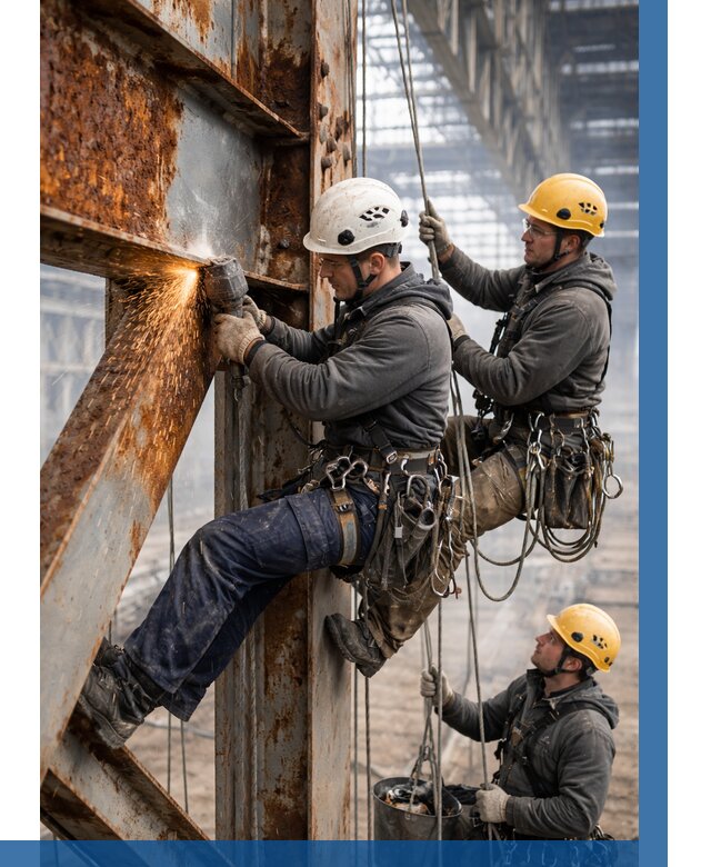 Зачистка металла от ржавчины в Ачинске от 355 р. | ВЫСОТНИК-Чнс