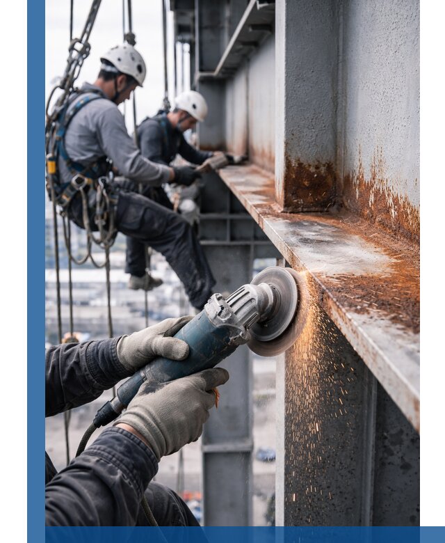 Зачистка металла от ржавчины и подготовка поверхностей в Ачинске