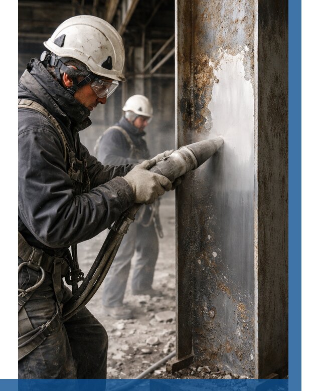 Удаление старой краски с металла в Ачинске от 456 р. | ВЫСОТНИК-Чнс