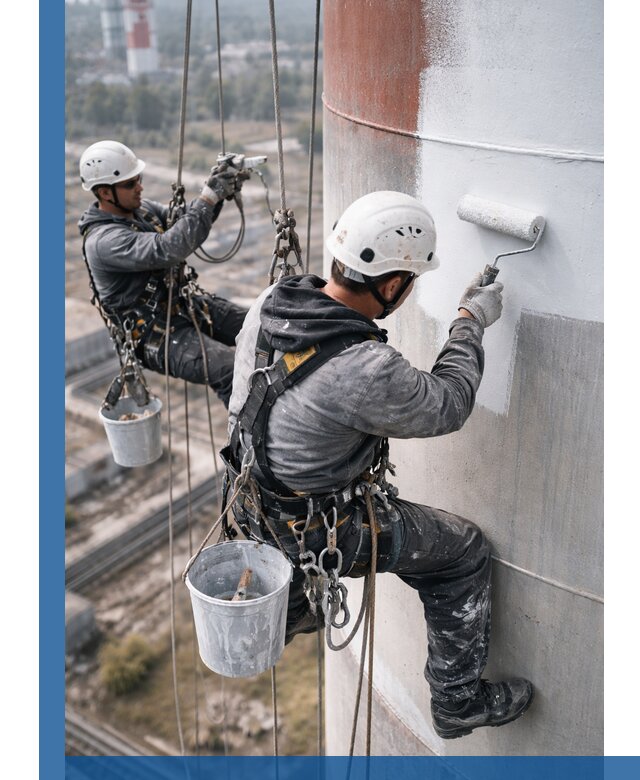 Покраска дымовых труб в Ачинске: антикоррозийная защита и восстановление