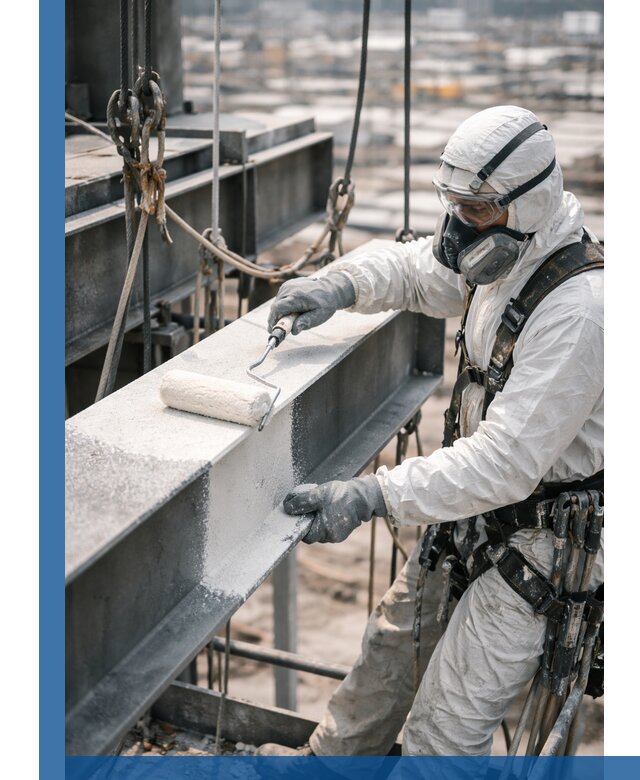 Профессиональная огнезащитная обработка металлоконструкций в Ачинске