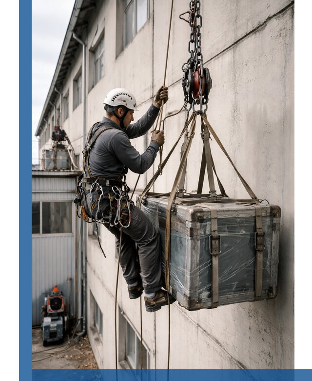 Подъем грузов на высоту в Ачинске для промышленных объектов