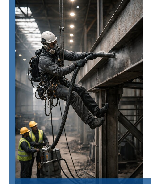 Обеспыливание конструкций в цехах промышленного производства в Ачинске