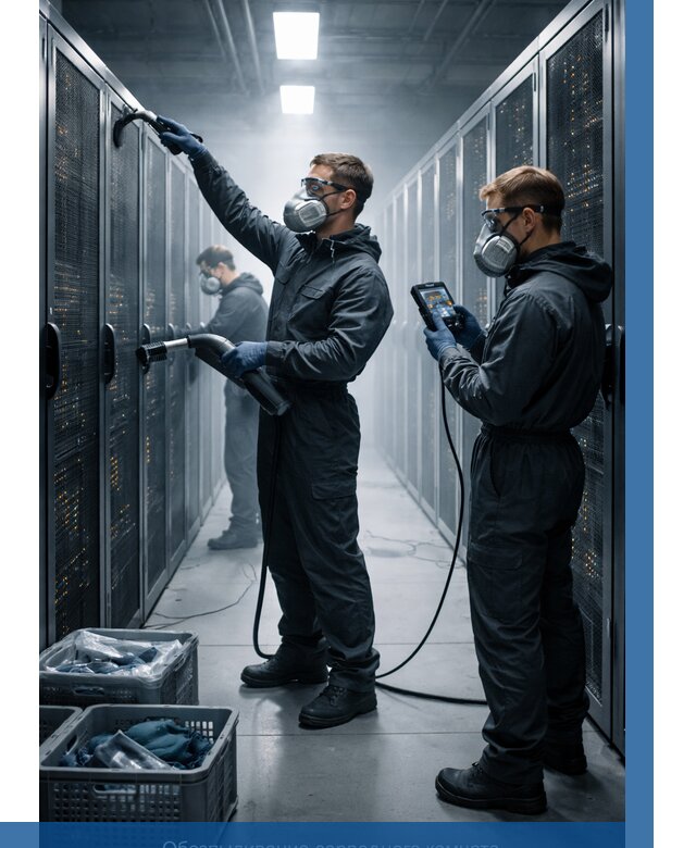 Обеспыливание серверной комнаты в Ачинске от 4559 р. | ВЫСОТНИК-Чнс